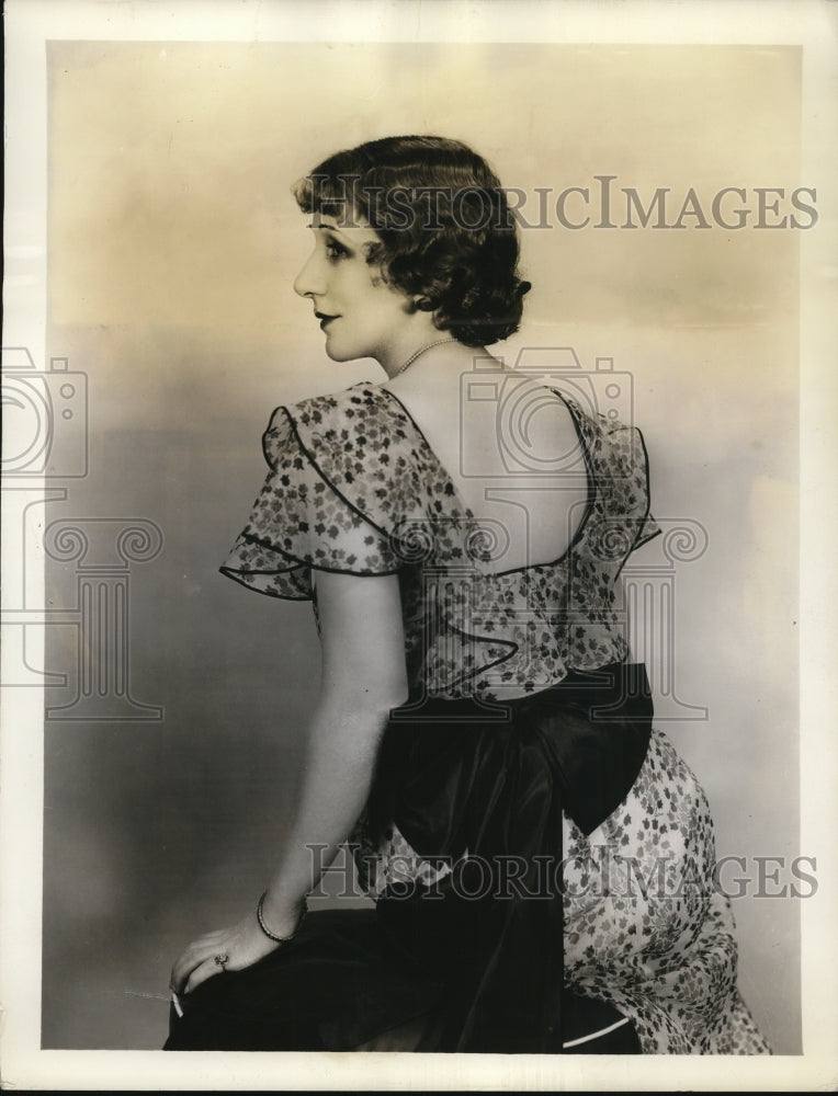 1934 Press Photo Peggy Paige dramatic Actress - nee11195