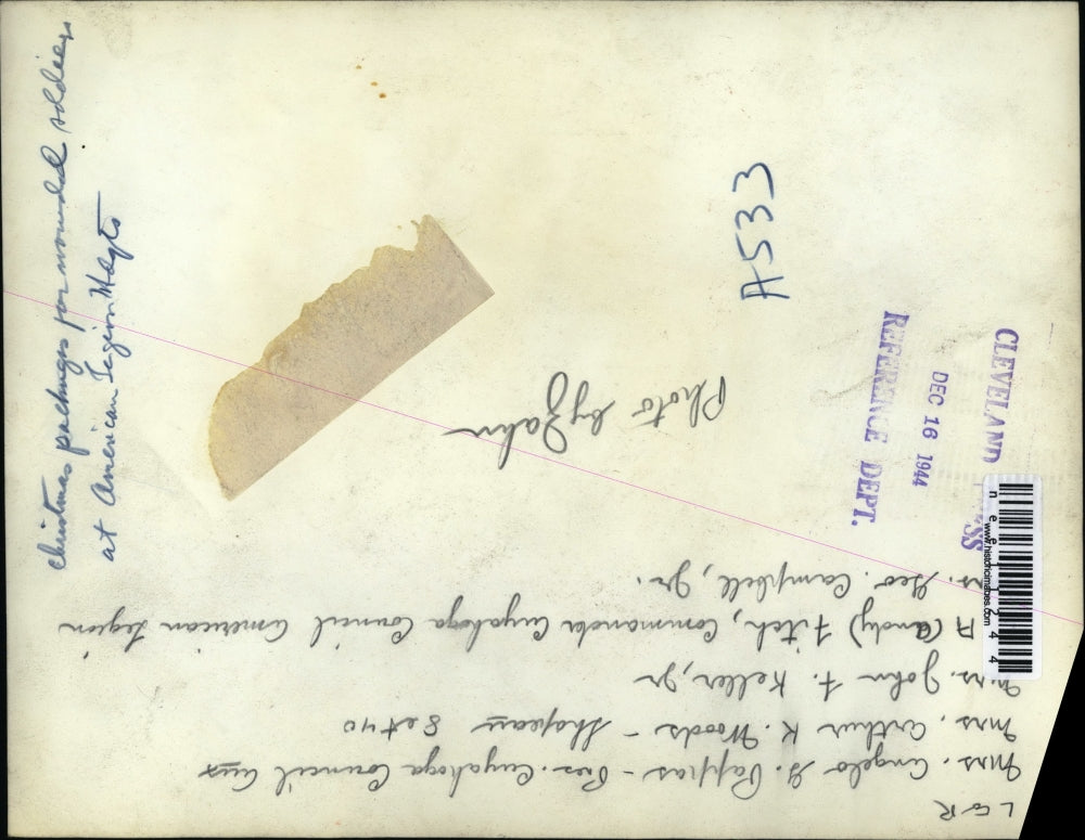 1944 Press Photo Mrs. Abgelo Paffras, Mrs. Arthur K. Woods & Mrs. John F. Keller