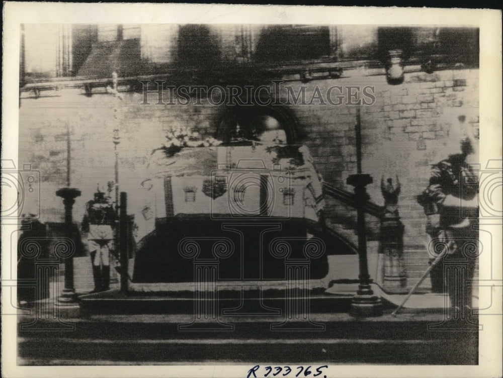 1936 Press Photo London England Bier of King George V in Westminster Hall