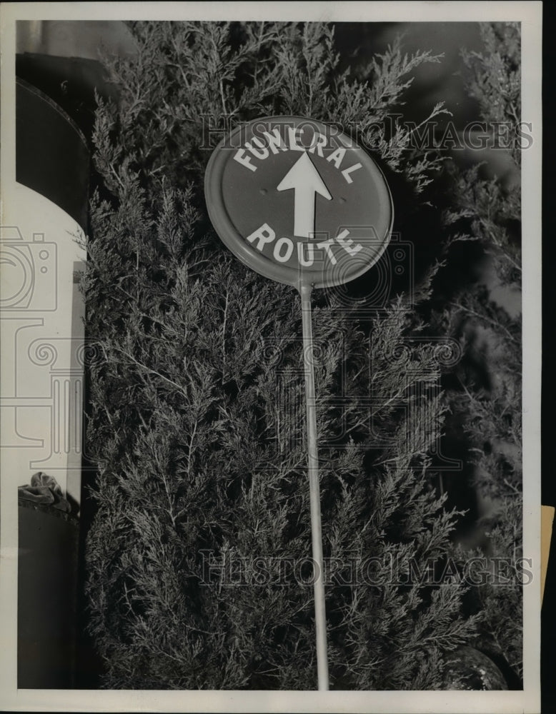 1937 Press Photo Funeral Markers, Annual Convention of American Cemetery Owners