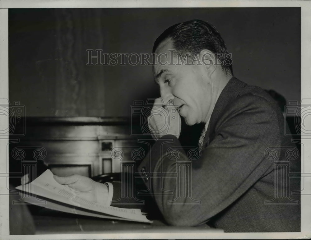 1938 Press Photo Wash DC Edsel Ford at Monopoly investigation - nee12265