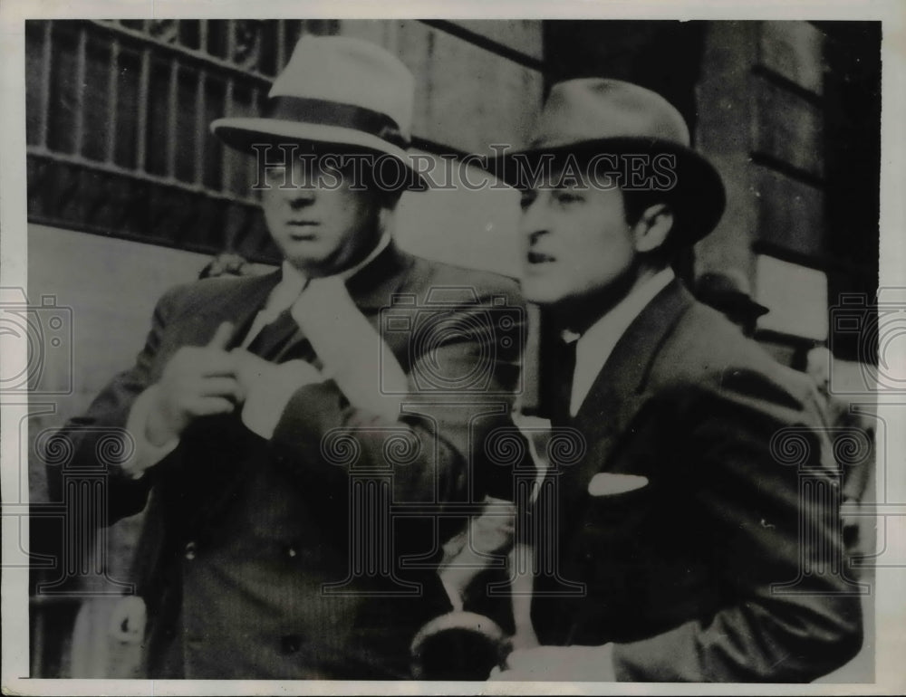 1935 Press Photo Princes Serge, David Mdivani in Paris, France- Historic Images