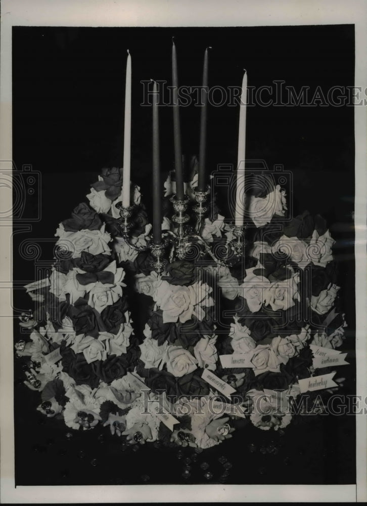 1941 Press Photo Mrs Roosevelt Hosts Luncheon Benefiting Infantile Paralysis
