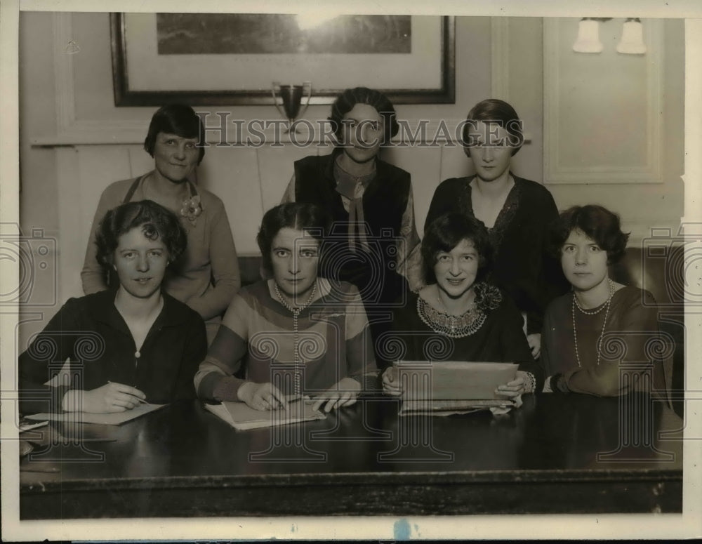 1927 Press Photo L-R M.McGrath,A.Dingle,Noonan,Haskins,Hynes,V.Redner & Delaney
