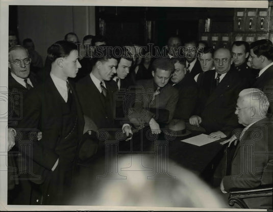 1937 Press Photo Accused of inciting Flint Riot in Flint, Michigan - nee12841