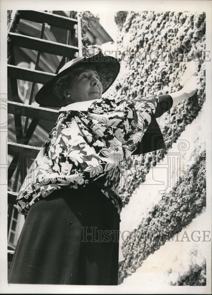 1938 Press Photo Philasdelphia Pa Mrs William C Good at Independence Hall