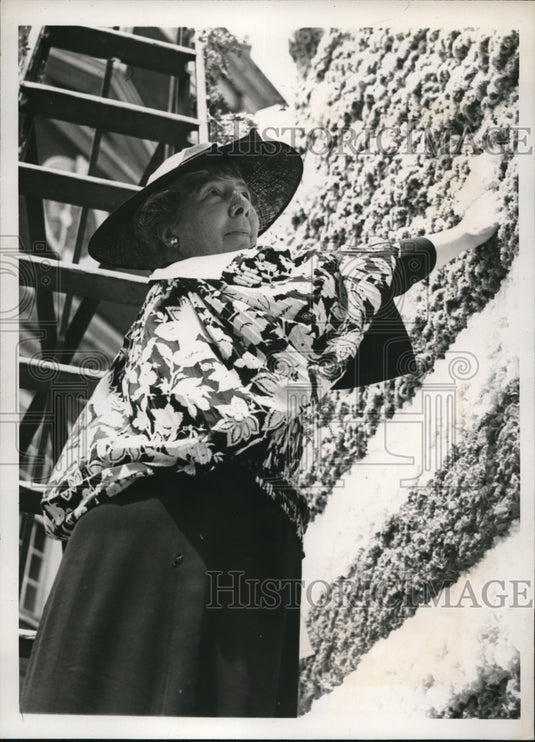 1938 Press Photo Philasdelphia Pa Mrs William C Good at Independence Hall