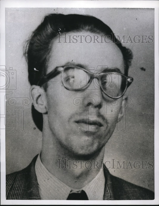 1957 Press Photo Gerald Albini Grouix a swindler on FBI Most Wanted list