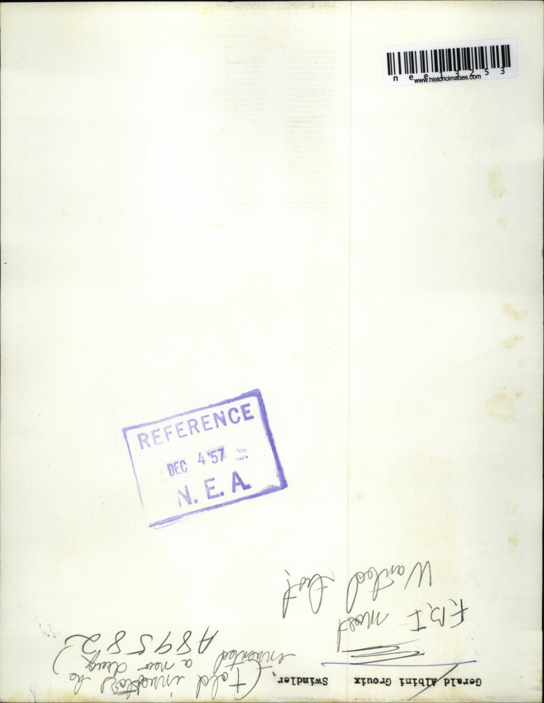 1957 Press Photo Gerald Albini Grouix a swindler on FBI Most Wanted list