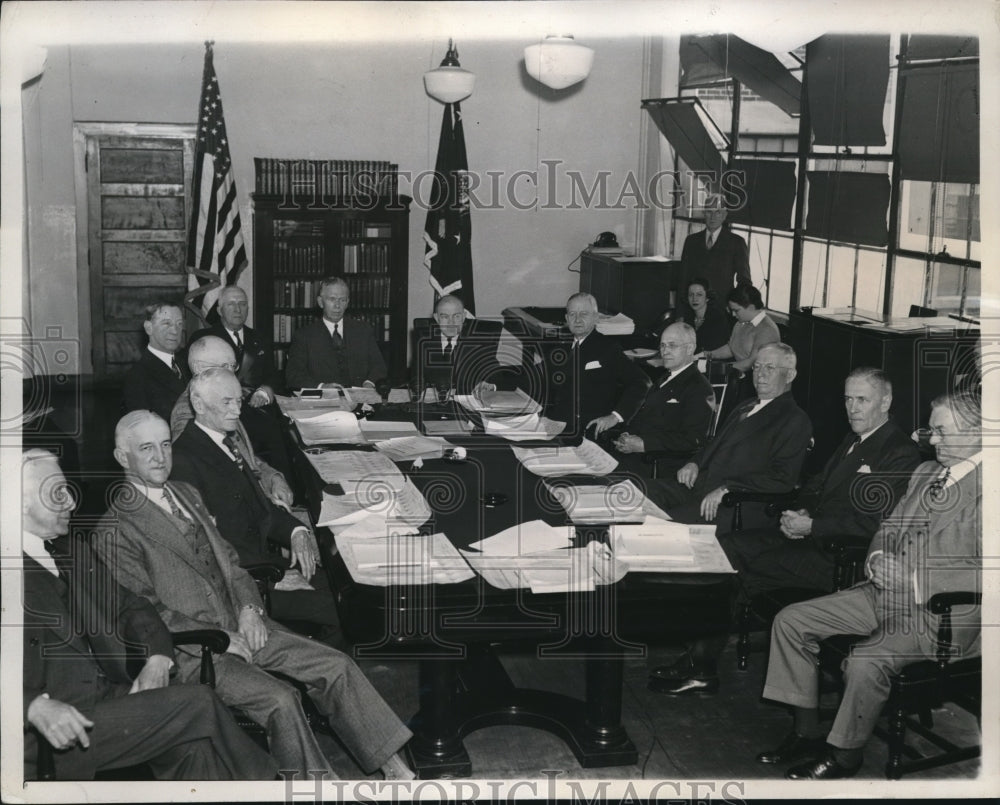1939 Press Photo DC US Army officers Brig GEn Gasser, Maj Gen Voorhis