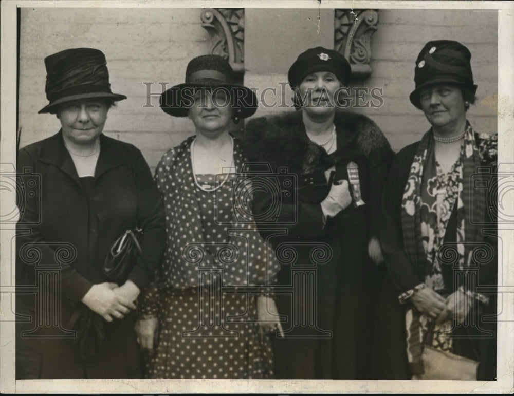 1928 Press Photo Natl Republican Club M Wetmore, A Chittenden,Mrs C Sabin