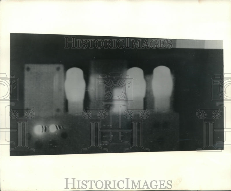 Load image into Gallery viewer, 1957 Press Photo Tubes glowing with heat - nee13447
