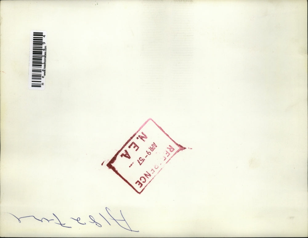 1957 Press Photo Philadelphia, PA firemen searching through remains - nee13494