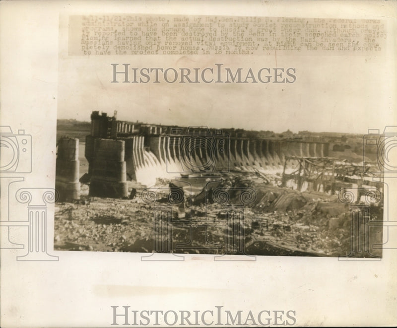 Load image into Gallery viewer, 1944 Press Photo Drieprostroy Dam - nee13734
