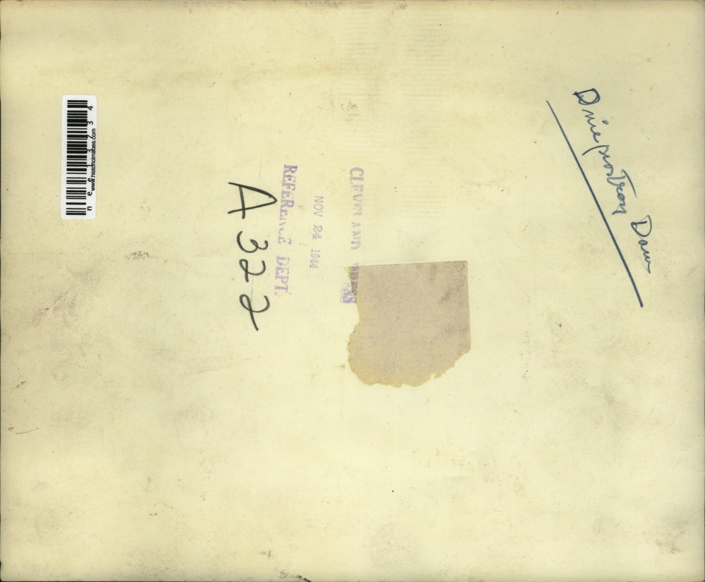 1944 Press Photo Drieprostroy Dam - nee13734