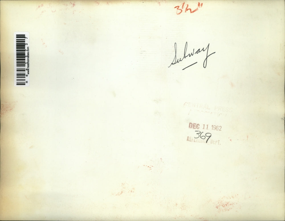 1962 Press Photo New York subway riders - nee13737