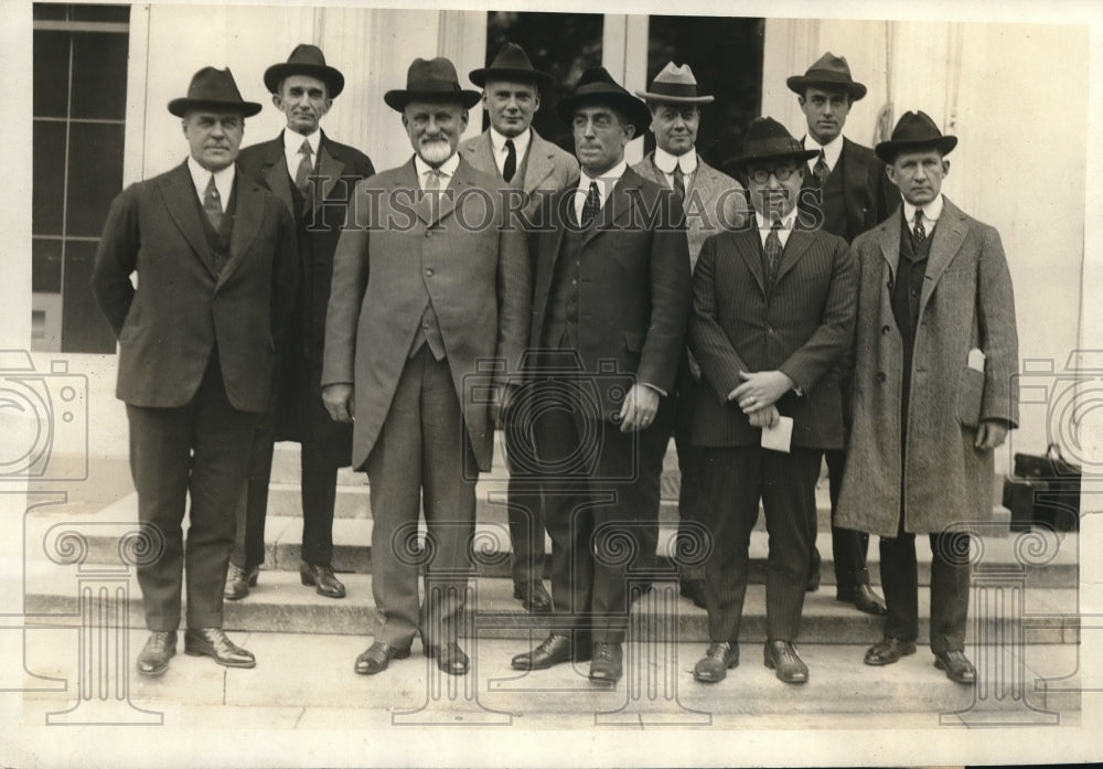 1921 Press Photo Middle West Merchant Marine Committee William Allen, JE Ransdel