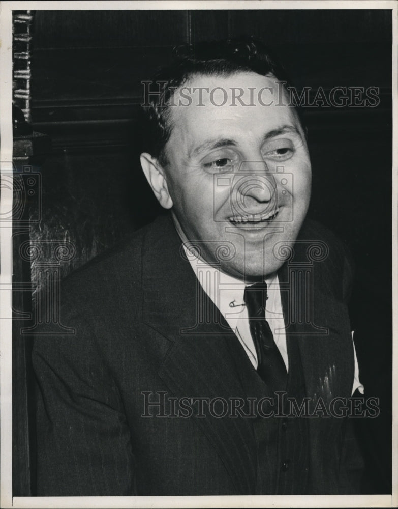 1938 Press Photo Charles Poletti victory grin - nee14042