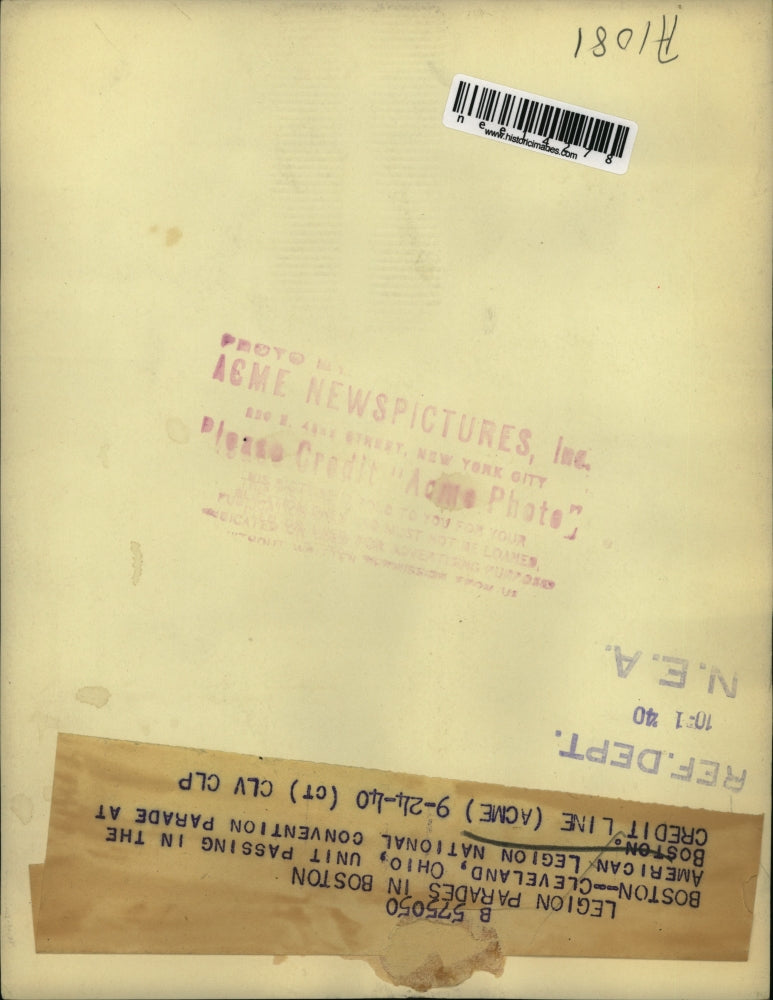 1940 Press Photo American Legion National Convention Parade, Boston - nee14278