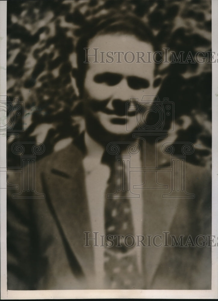 1939 Press Photo Mount Carroll Ill Lt Paul Lamaster at a CCC camp - nee14373