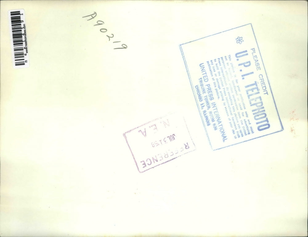 1958 Press Photo Goldie Robinson, Murder Convict / Prison Escapee, California