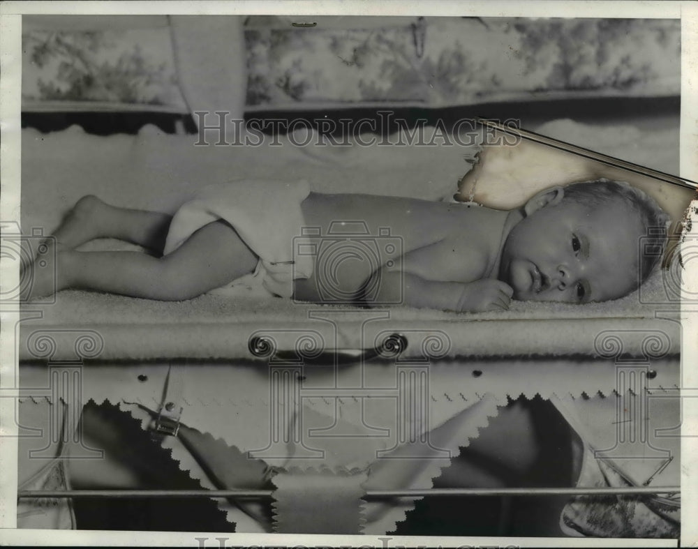 1935 Press Photo Rex Larsow Bell, Infant Son of rex Bell - nee15229
