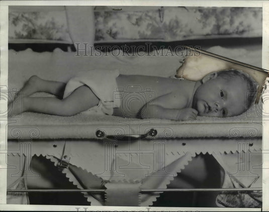 1935 Press Photo Rex Larsow Bell, Infant Son of rex Bell - nee15229