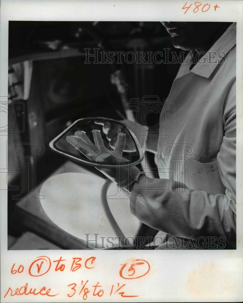 1965 Press Photo North American Avciation Co Downey Calif parts mfg - nee16139