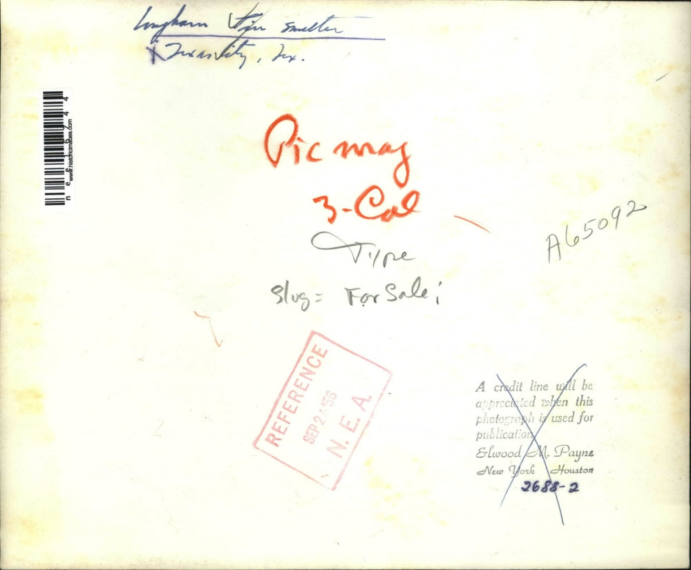 1956 Press Photo The aerial view of the Texas City - nee16744