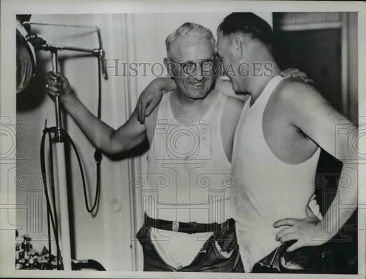 1935 Press Photo Parole Board members Warren Atherton Joseph Stevens - nee16890