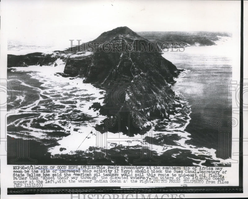 Load image into Gallery viewer, 1956 Press Photo The rocky promontory at the southern tip of Africa
