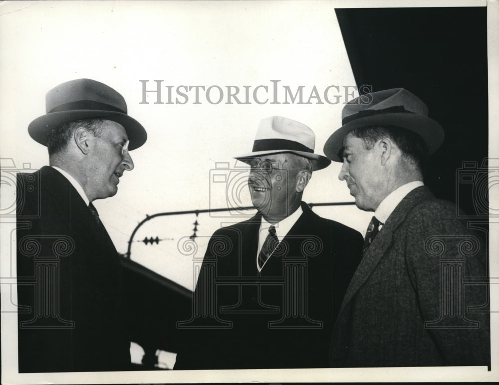 1936 Press Photo The secretary of treasury Henry Morgenthau Jr.
