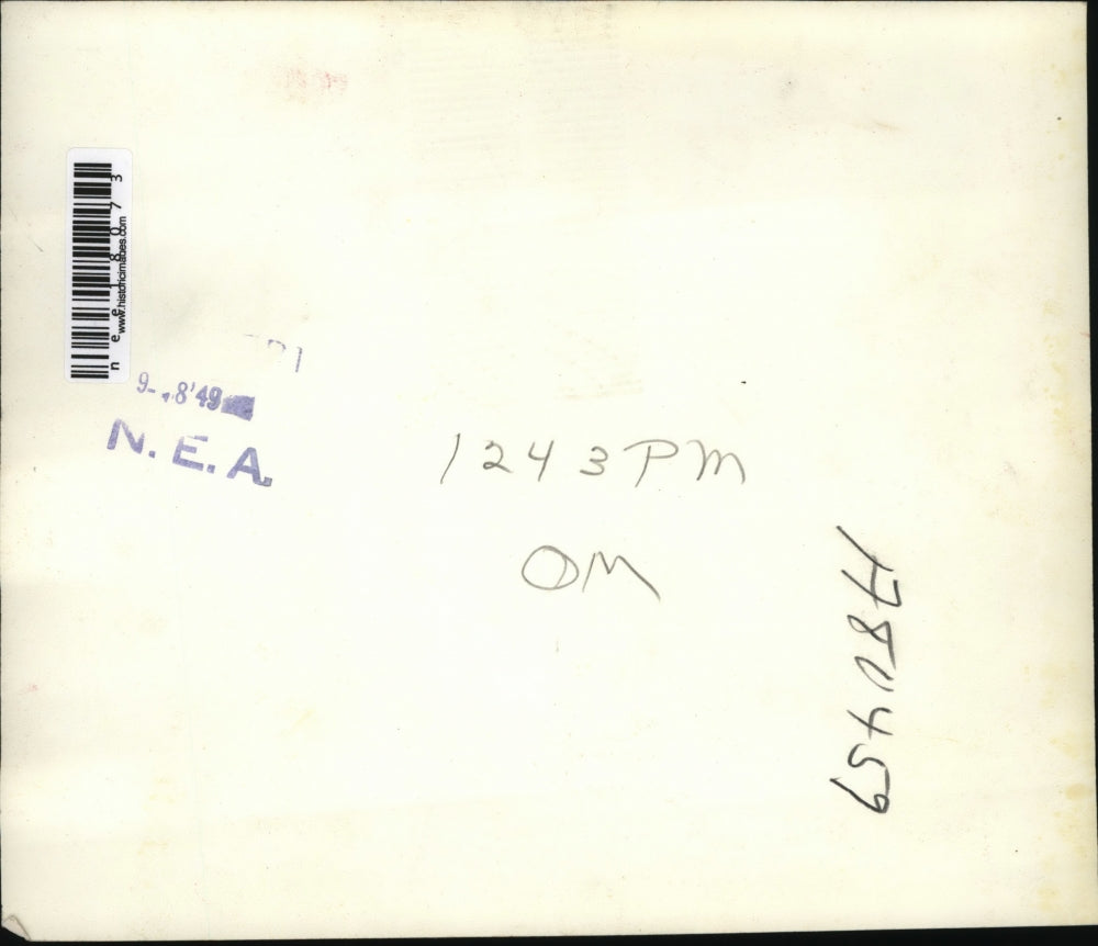 1949 Press Photo of Terrence Hallinan, on stretcher awaiting rescue. - nee18073