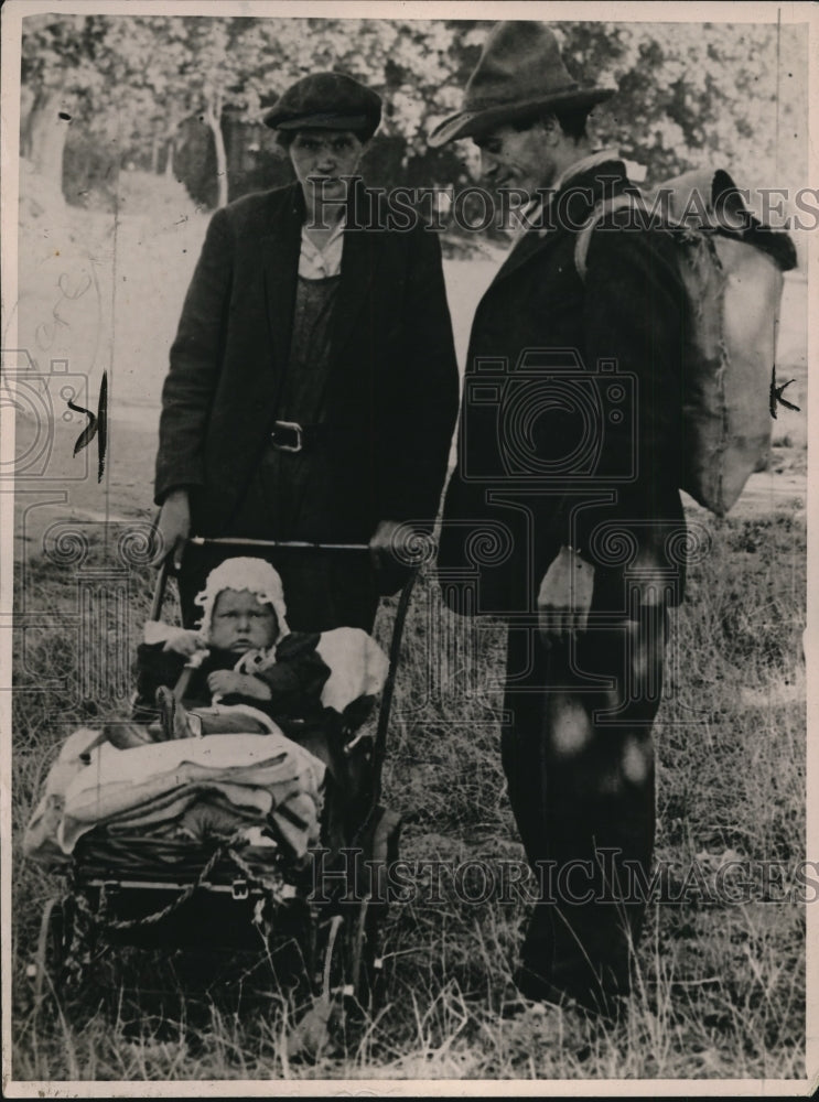 1923 Press Photo Frank Brown & His Family - nee18802
