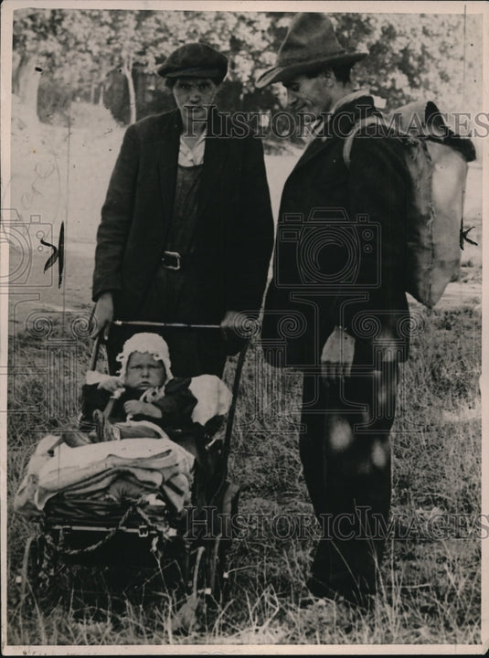 1923 Press Photo Frank Brown & His Family - nee18802