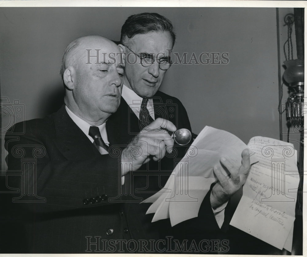 1941 Press Photo Wash DC House Speaker Sam Rayburn & John McCormack