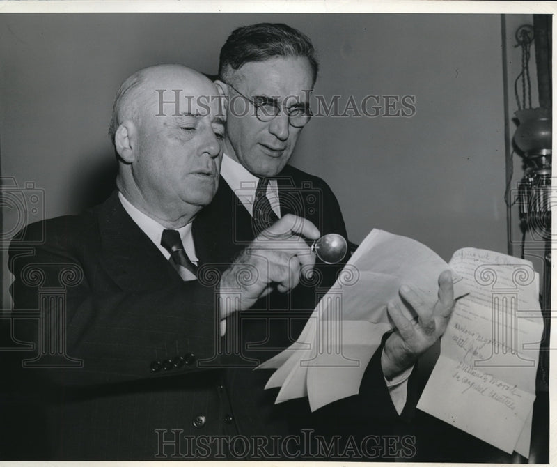Load image into Gallery viewer, 1941 Press Photo Wash DC House Speaker Sam Rayburn &amp; John McCormack
