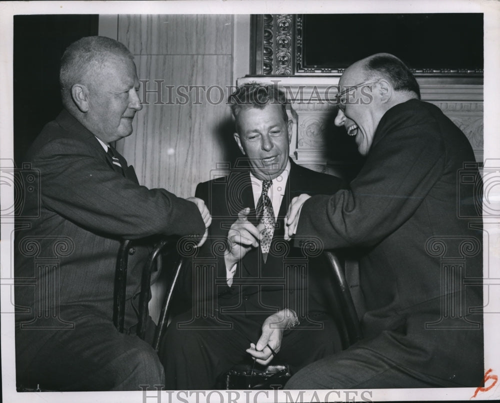 1950 Press Photo Wash DCSen James Durr Pa, E Dirksen Ill, Sen E Millikin Col