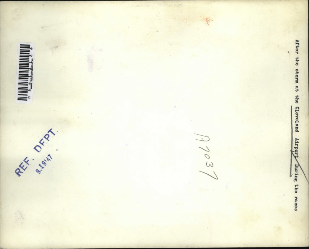 1947 Press Photo the Cleveland Airport after a storm. - nee19184