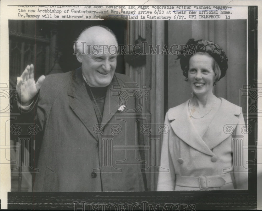 1961 Press Photo Honorable Arthur Michael Ramsey New Archbishop of Canterbury