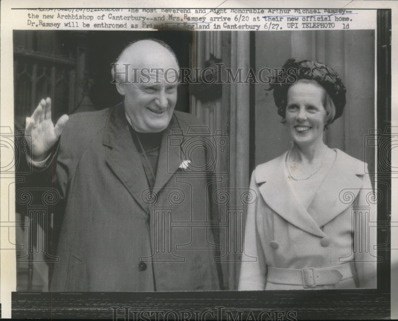 Load image into Gallery viewer, 1961 Press Photo Honorable Arthur Michael Ramsey New Archbishop of Canterbury
