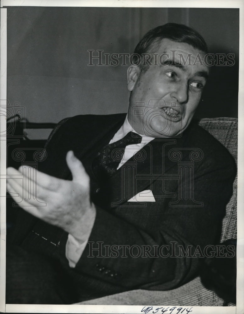 1940 Press Photo Navy Secretary Charles E. Edison