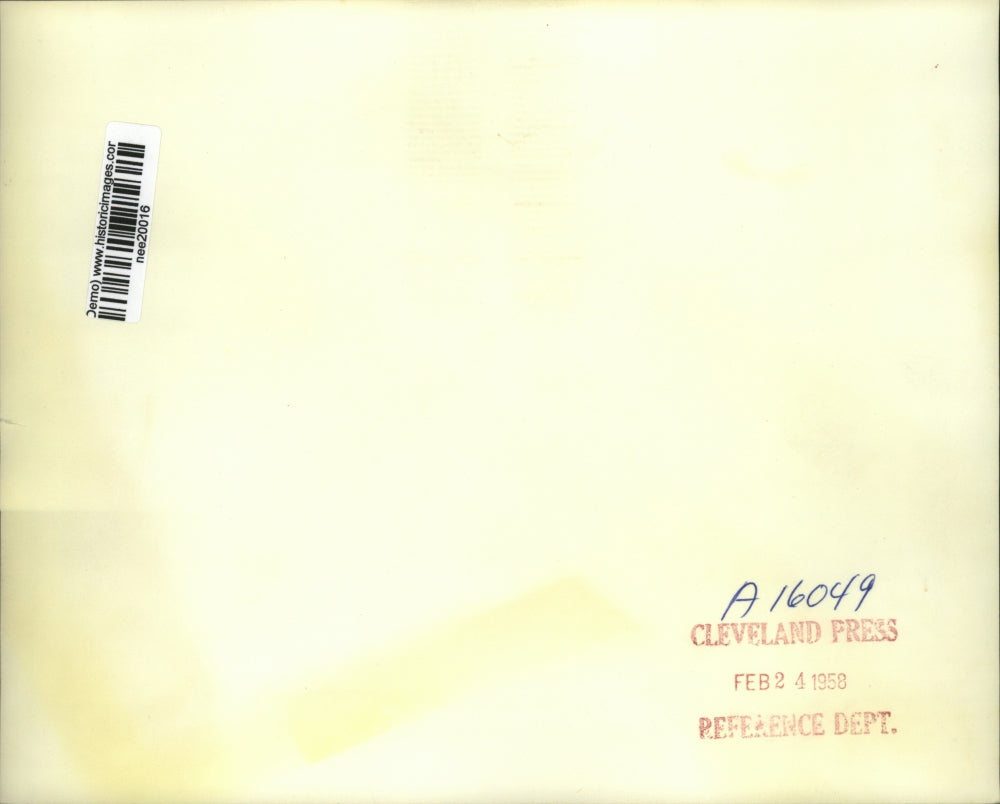 1958 Press Photo Little Tom Dreyer with President Eisenhower - nee20016