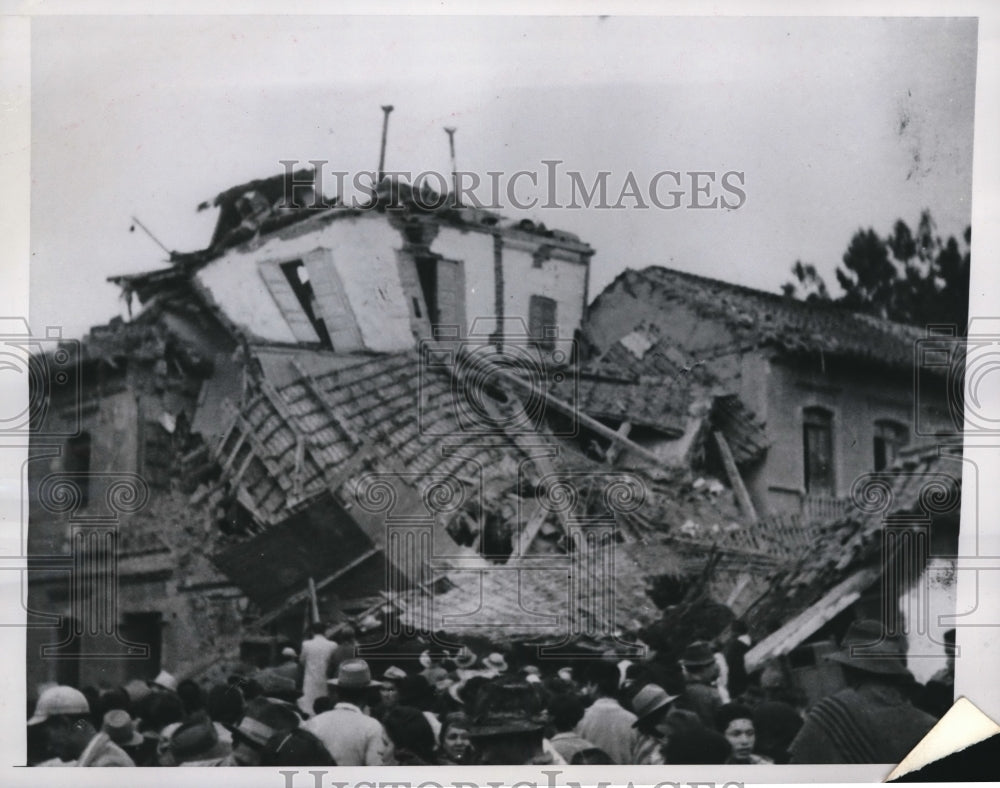 1949 Press Photo Earthquake in Amnato Ecuador 4,000 Dead City of 50,000