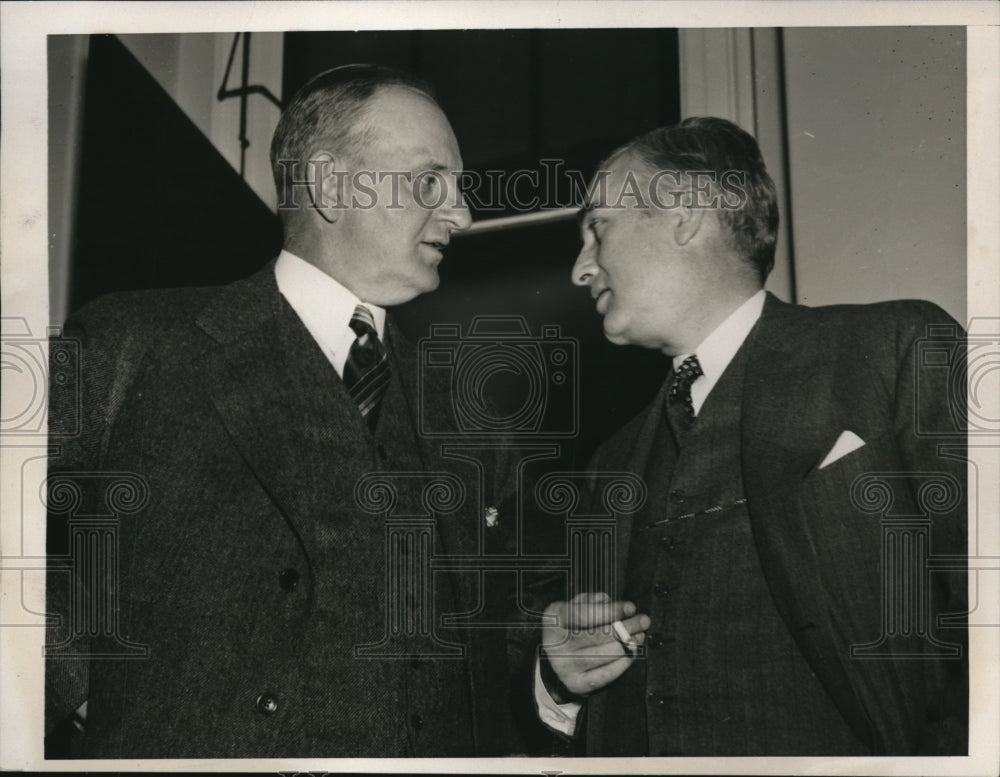 1939 Press Photo Representative Carl Vinson and Navy Charles Edison - nee21021