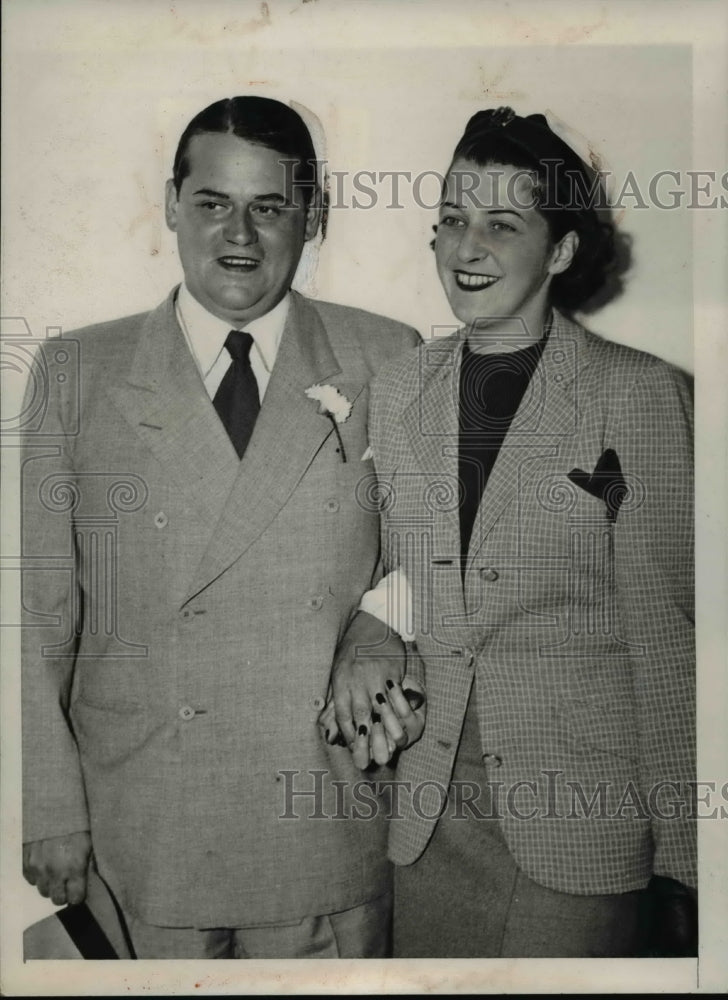 1939 Press Photo Baron Freidrich Carl Von Oppenheim and Wife Ruth - nee22251