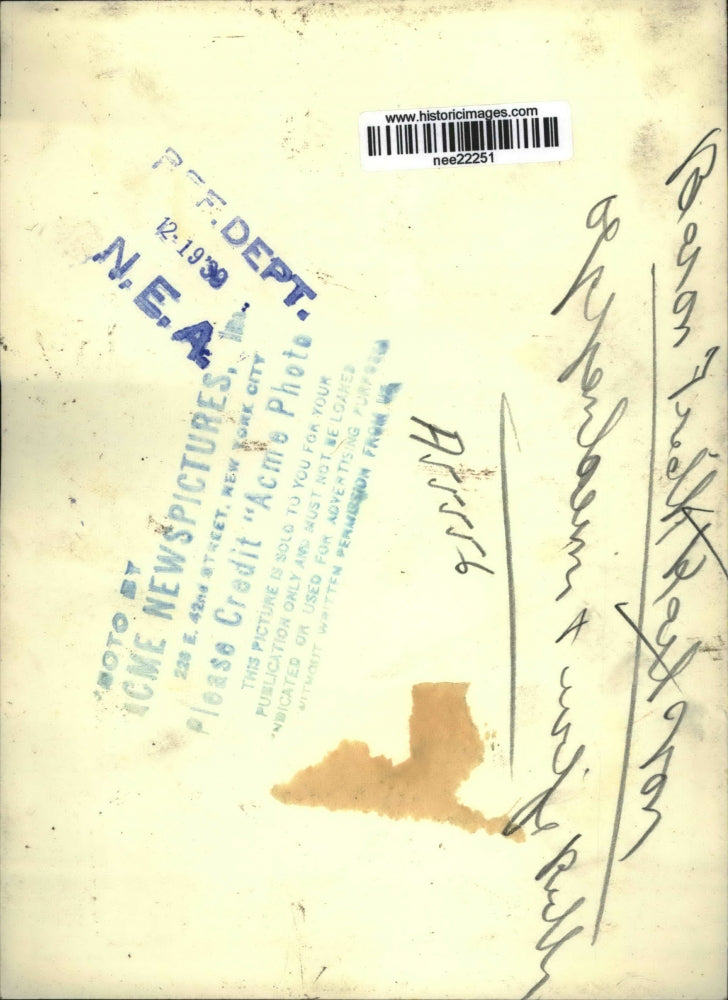 1939 Press Photo Baron Freidrich Carl Von Oppenheim and Wife Ruth - nee22251