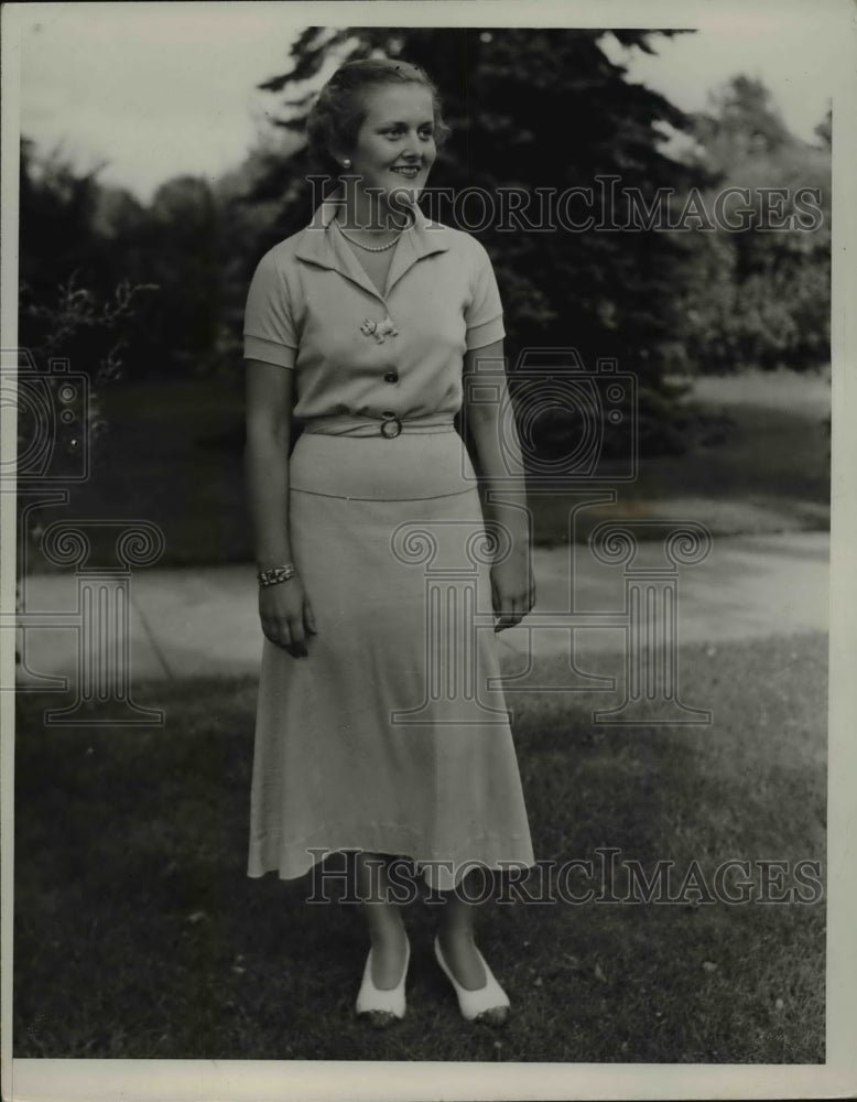1935 Press Photo Elizabeth Vandenberg, Daughter of Michigan Senator A.H.
