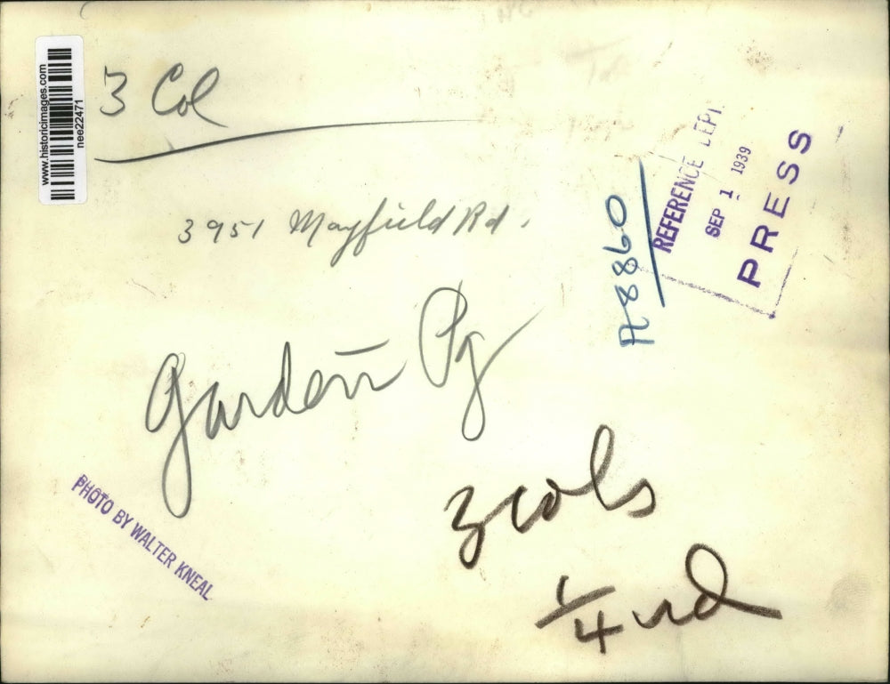 1939 Press Photo Home & Garden Shop, Cleveland Ohio - nee22471