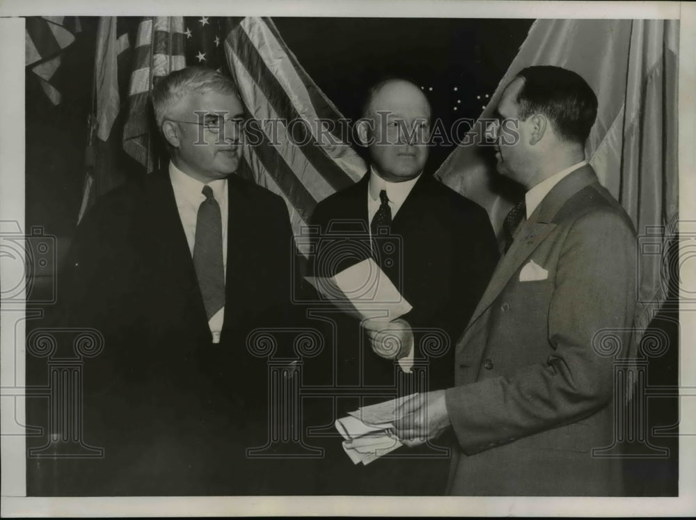 1938 Press Photo William James, John Morehead and William Batt - nee22554